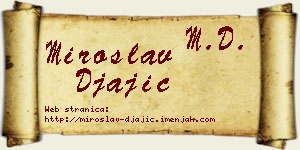 Miroslav Đajić vizit kartica